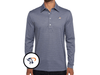 Virginia - Coach's Long Sleeve Range Polo - Cavalier - Navy Stripe