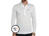 Virginia - Coach's Long Sleeve Range Polo - Cavalier - White