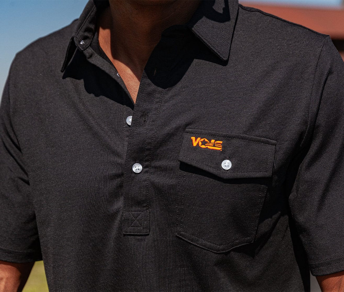 Criquet Tennessee in Coach's Performance Players Shirt, Vols, Black, view 2
