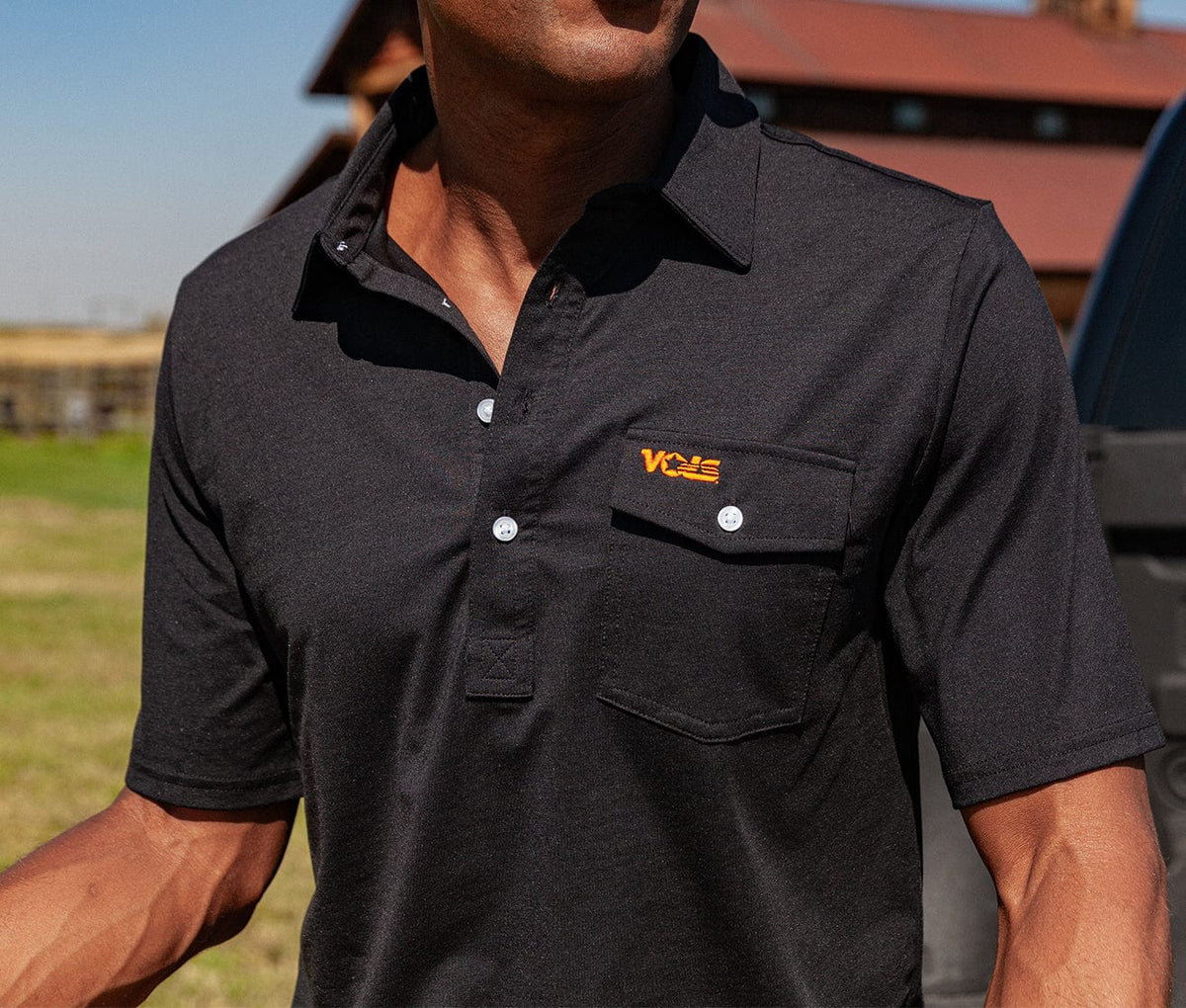 Criquet Tennessee in Coach's Performance Players Shirt, Vols, Black, view 4