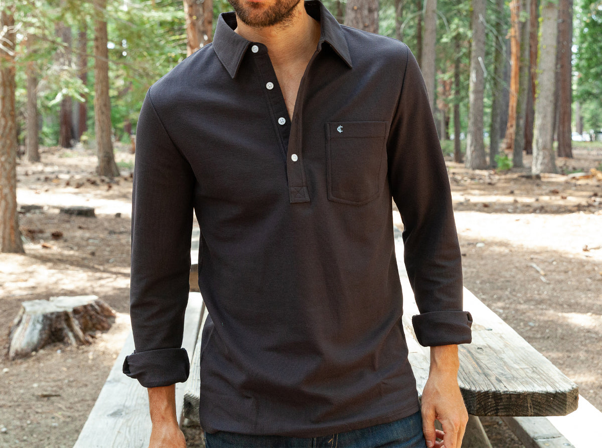 Criquet Slim Fit Long Sleeve Players Shirt in Knight Rider, view 6