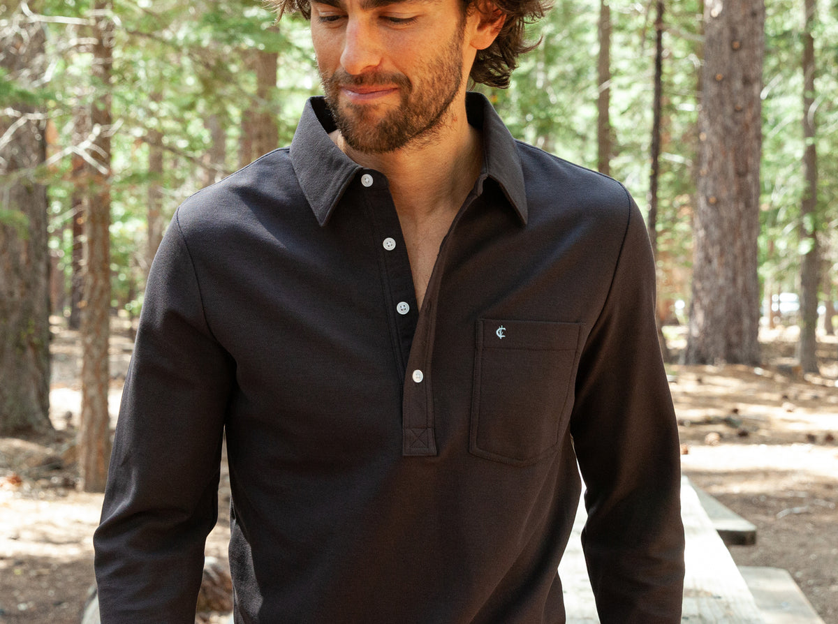 Criquet Slim Fit Long Sleeve Players Shirt in Knight Rider, view 9