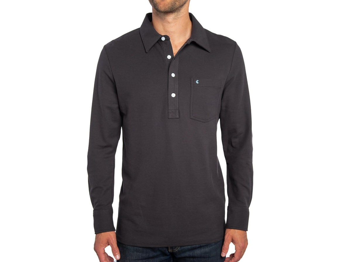 Criquet Slim Fit Long Sleeve Players Shirt in Knight Rider, view 11